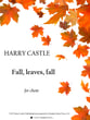 Fall, leaves, fall SSATB choral sheet music cover